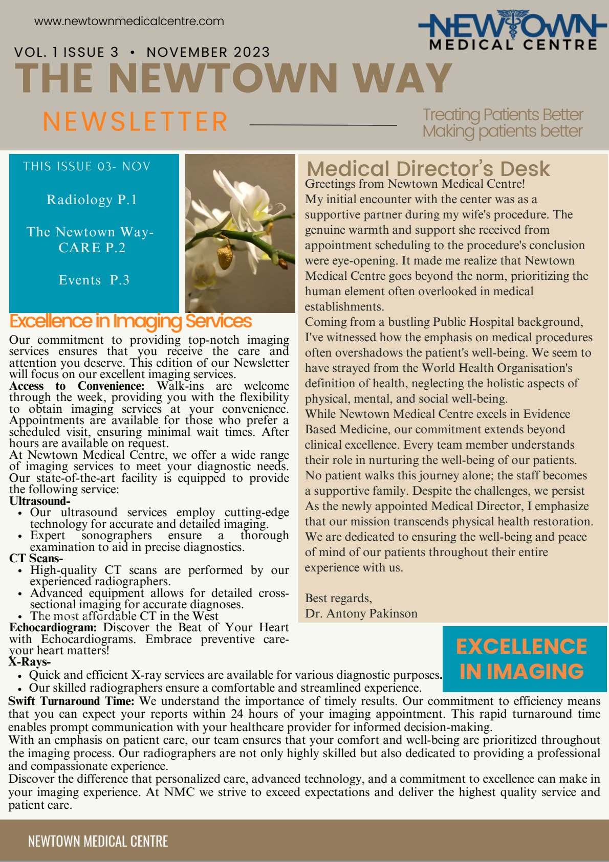 Newsletter page 1
